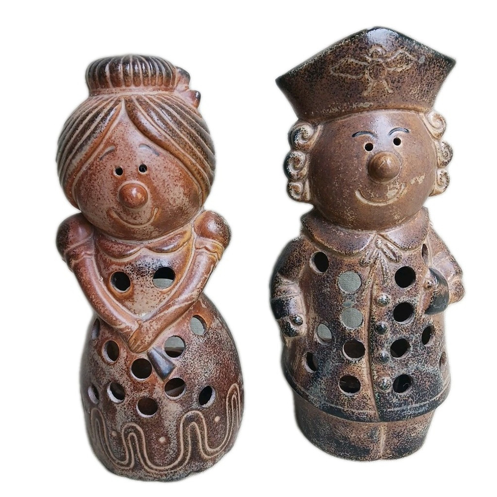 Vintage Luminary Votive Candle Holder Japan Pottery